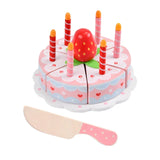 Wooden Birthday Cake Toy Pretend Play for Kids