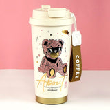 Rose Gold Ted Stainless Steel premium Insulated Detox Infuser Bottle with Tea and Fruit Infuser attachment, 520ml