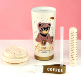 Rose Gold Ted Stainless Steel premium Insulated Detox Infuser Bottle with Tea and Fruit Infuser attachment, 520ml