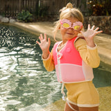 Melody the Mermaid Swim Vest 3-6 Neon Strawberry