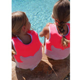 Melody the Mermaid Swim Vest 2-3 Neon Strawberry