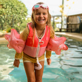 Melody the Mermaid Swim Vest 2-3 Neon Strawberry
