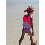 Melody the Mermaid Swim Vest 2-3 Neon Strawberry