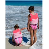 Melody the Mermaid Swim Vest 2-3 Neon Strawberry