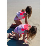 Melody the Mermaid Swim Vest 2-3 Neon Strawberry