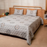 The Game Plan Grey Bedspread Set