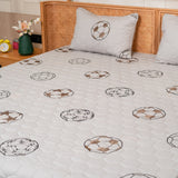 The Game Plan Grey Bedspread Set