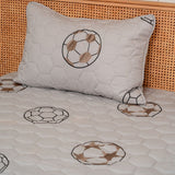 The Game Plan Grey Bedspread Set