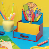 Two Slot Stationery Holder - Boy