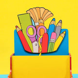 Two Slot Stationery Holder - Boy