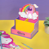Two Slot Stationery Holder - Girl