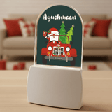 Night Lamp - Santa Driving On Jeep
