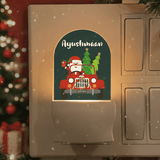 Night Lamp - Santa Driving On Jeep
