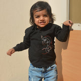 Personalised Santa Embroidered Formal Shirt - Black