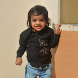 Personalised Santa Embroidered Formal Shirt - Black