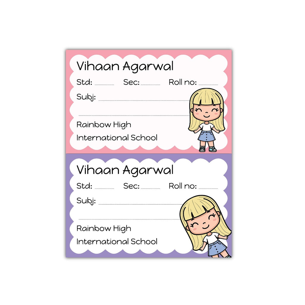 Personalized School Book Labels for Students | Easily Customize Your ...