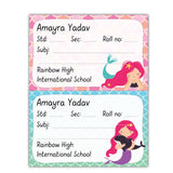 School Book Labels - Mermaids 2