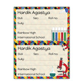 School Book Labels - Science Experiment