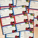 School Book Labels - Superhero Faces