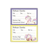 School Book Labels - Unicorn
