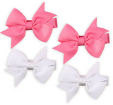 White and Hot Pink Locks Hairclips