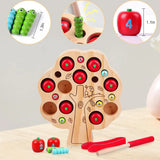 Montessori Wooden Tree Insects Game