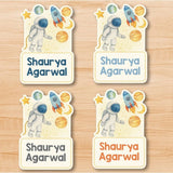 Shape Labels - Astronaut in Space