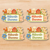 Shape Labels - Farm Animals (Design 1)