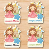 Shape Labels - Princess & Castle