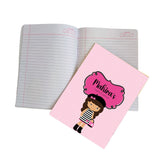 Personalized Writing Practice Book - Girl with Purse