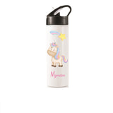Sipper Bottle With Straw - Unicorn