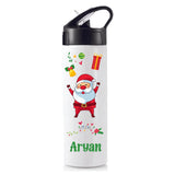 Sipper Bottle (With straw) - Jolly Santa