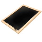 Double Sided Framed Chalkboard - Wooden Slate for Kids