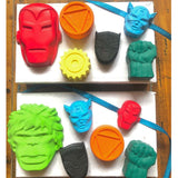 Super Hero Crayons Set of 6