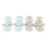 Little Piggies Blue and Grey Socks (Pack of 2)6-12M