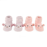 Little Piggies Pink and Purple Socks (Pack of 2) 0-6M