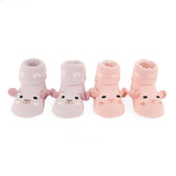 Little Piggies Pink and Purple Socks (Pack of 2) 6-12M