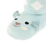 Little Piggies Blue and Grey Socks (Pack of 2)6-12M