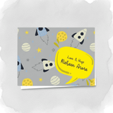 Personalised Gift Notecard - Space