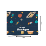 Personalised Gift Notecard - Space Pattern