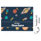 Personalised Gift Notecard - Space Pattern