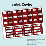 Label Combo - Spiderman