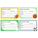 School Book Label - Sport Fun