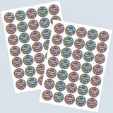 Round Water Proof Labels - Spring Garden