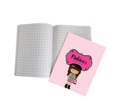 Personalized Writing Practice Book - Girl with Purse