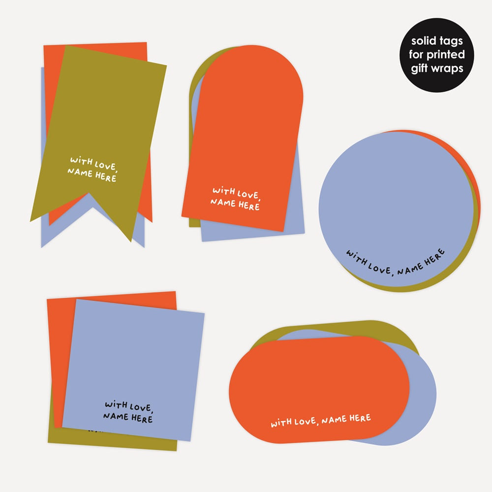 Stick On Tags - Christmas