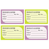 School Book Label - Stripes