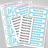 Camping Labels Pack - Stripes
