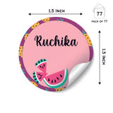 Round Water Proof Labels -Summer Fruits