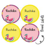Round Water Proof Labels -Summer Fruits